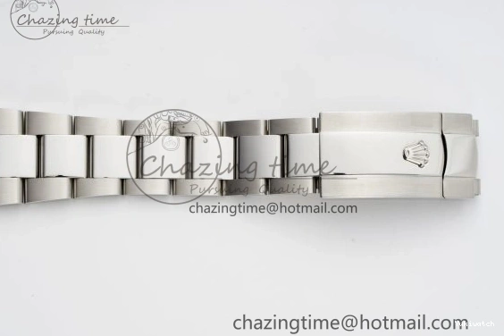 Bracelet Steel JDF DateJust on SS Dial Blue V2 VR3235 41 904L Oyster Textured 0309